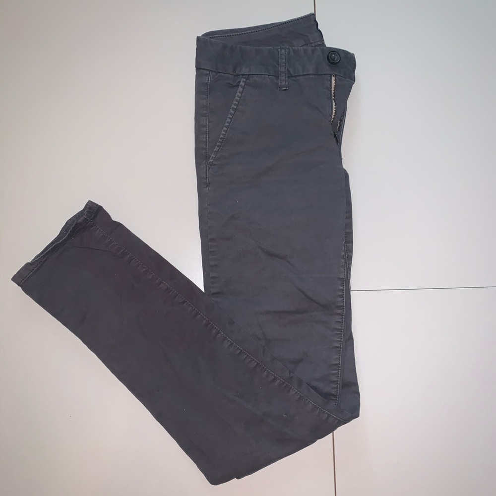 American Eagle Gray/Blue Skinny Pants